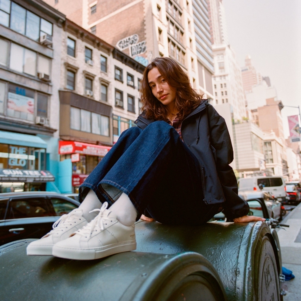 GREATS Brooklyn Sneakers Women’s Size 9 | White Leather Low Top Sneakers Travel